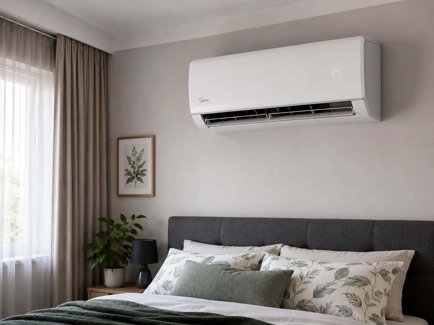 Midea klíma telepítés – hálószoba